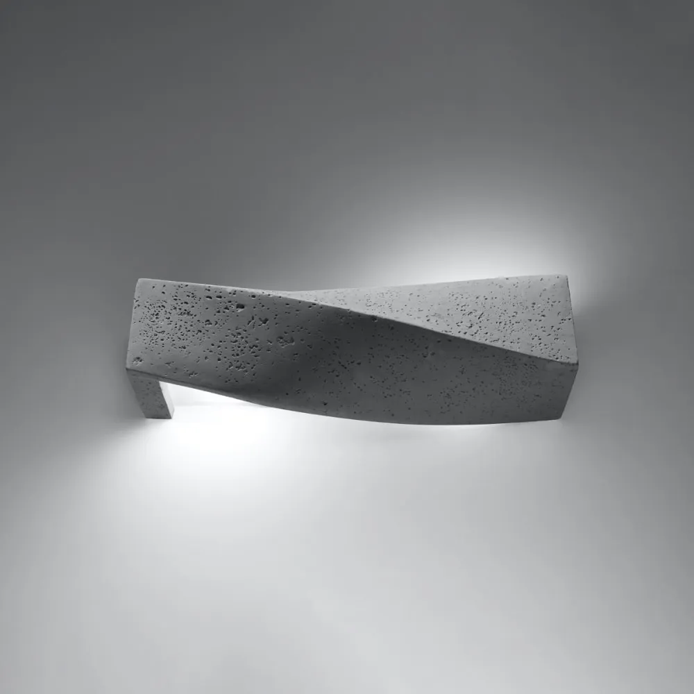 Illustration numéro 3 du produit Applique Béton Gris E27 2 Sigma