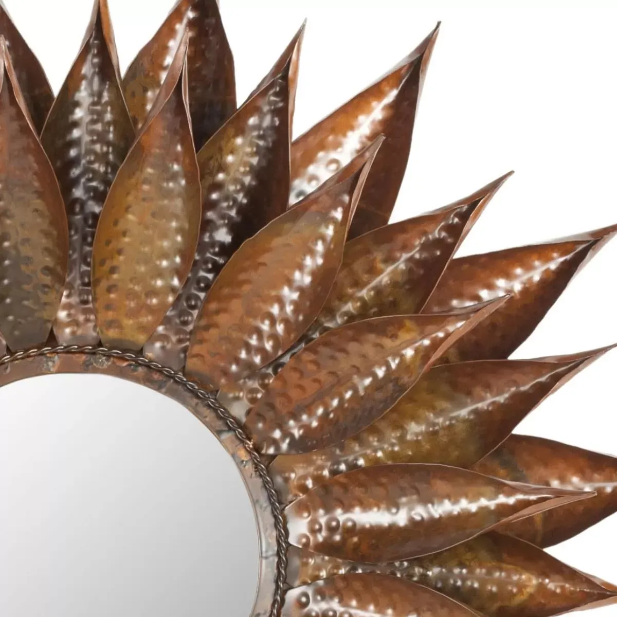 Illustration numéro 3 du produit Miroir en fer/verre/bois or