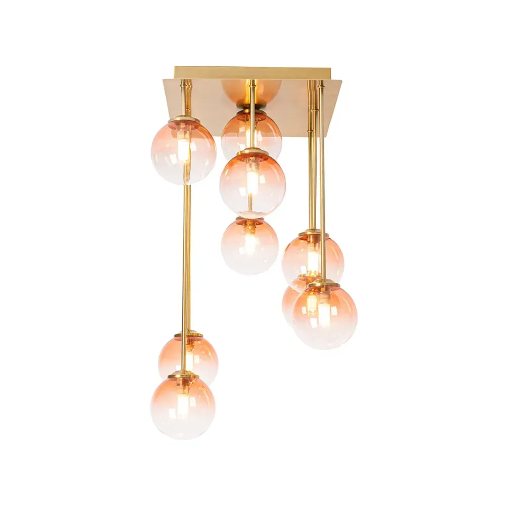 Illustration numéro 3 du produit Plafonnier en acier rose