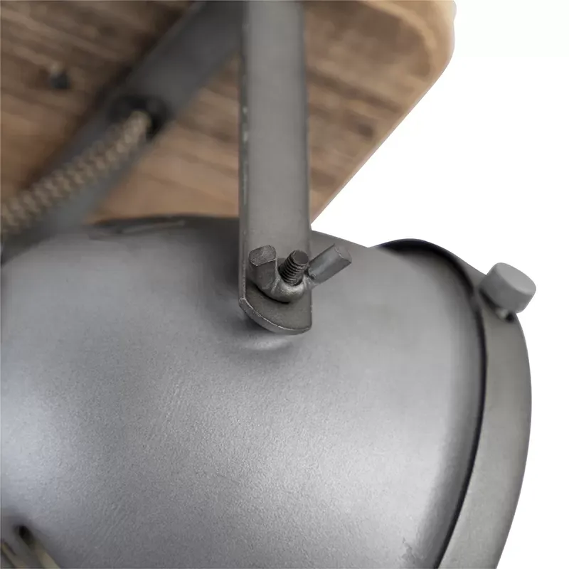 Illustration numéro 3 du produit Spot murale en acier gris