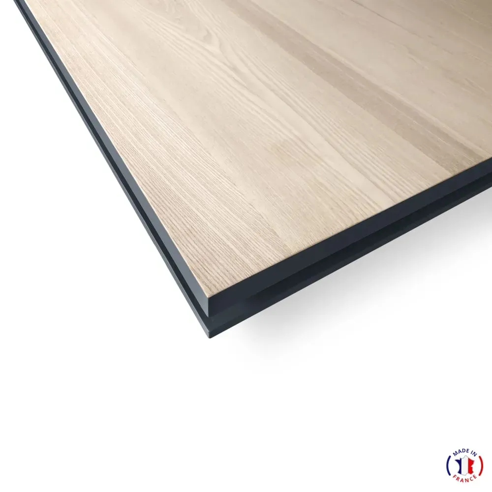 Illustration numéro 3 du produit Table repas rectangulaire 140x90 cm sans rallonge, 100% frêne massif