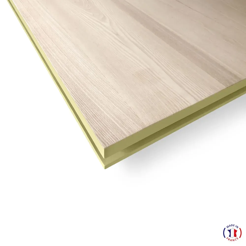 Illustration numéro 3 du produit Table repas rectangulaire 140x90 cm sans rallonge, 100% frêne massif