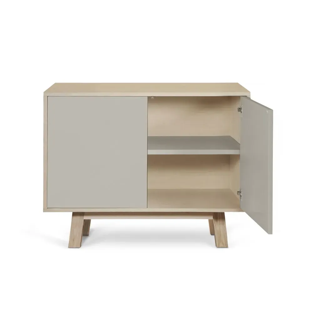 Illustration numéro 3 du produit Buffet bas 2 portes 100 cm, en frêne