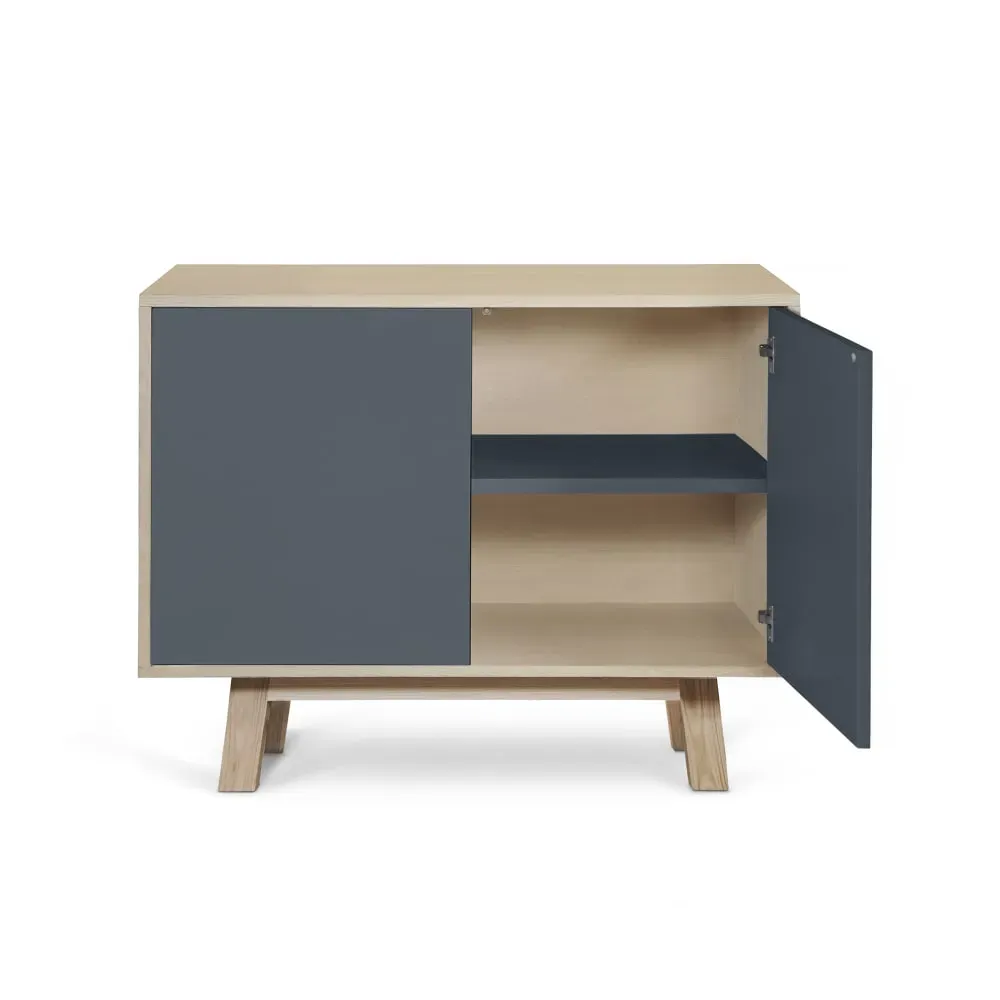 Illustration numéro 3 du produit Buffet bas 2 portes 100 cm, en frêne