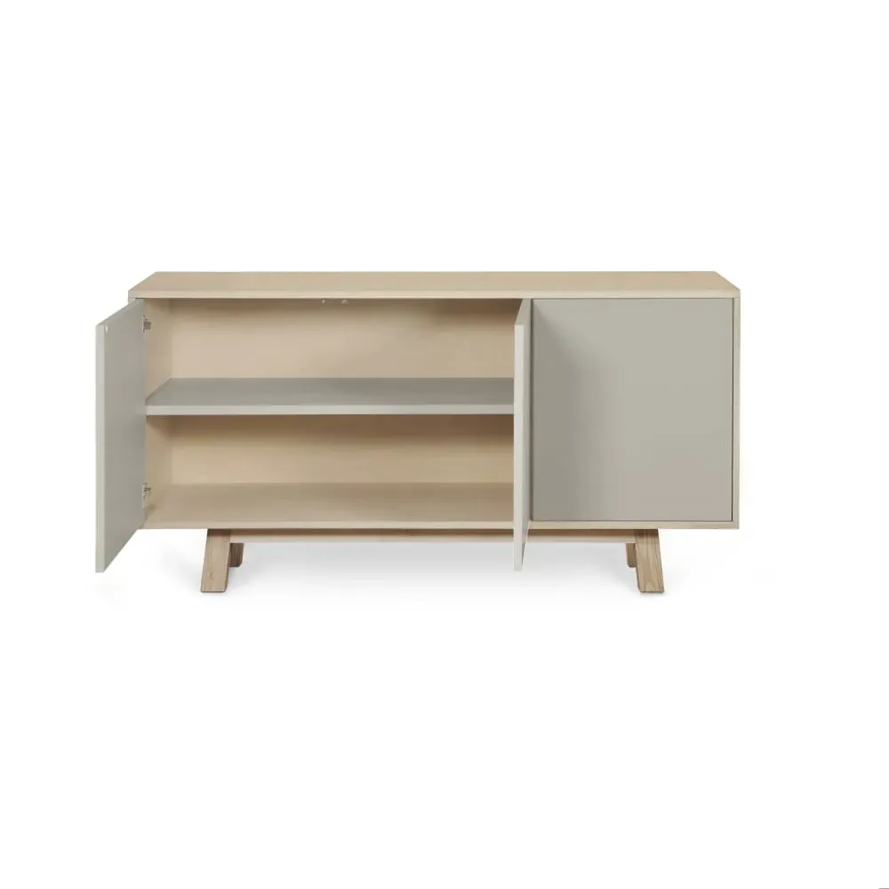 Illustration numéro 3 du produit Buffet bas 3 portes 140 cm, en frêne