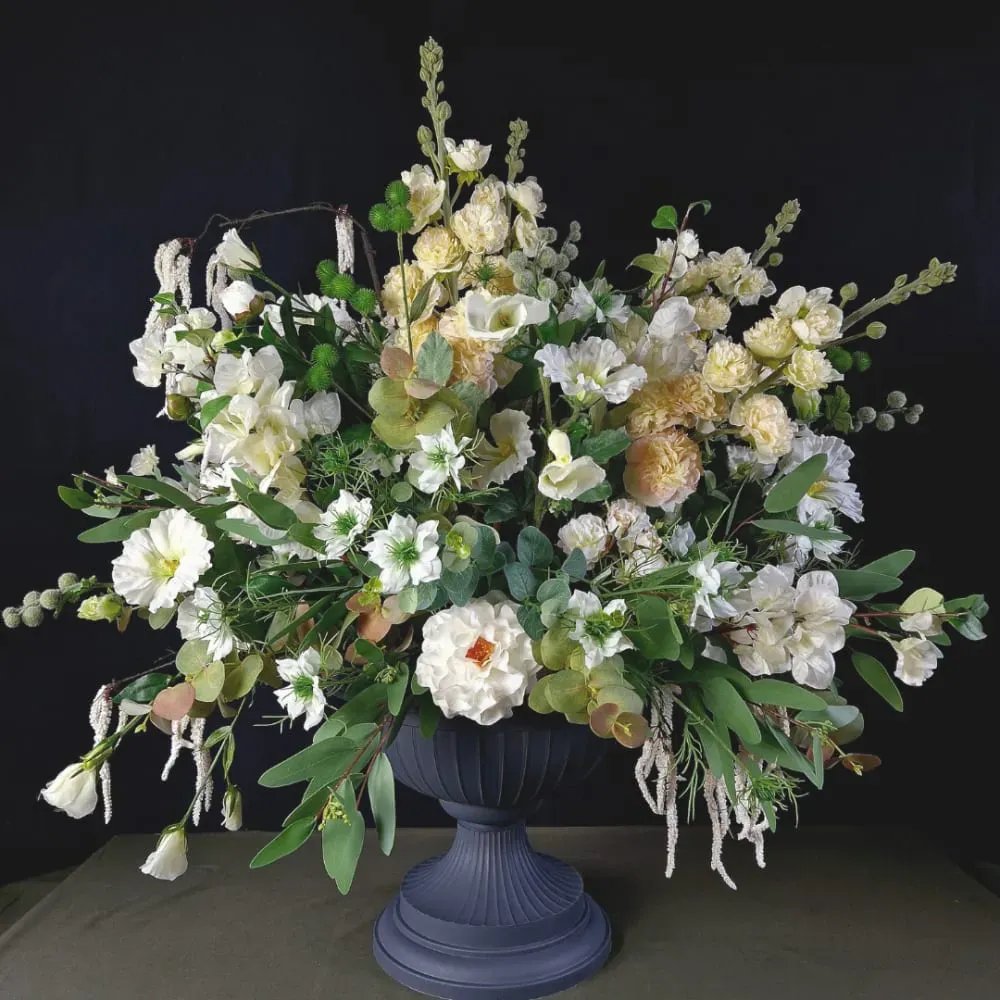 Illustration numéro 3 du produit Feuillage amaranthus tombant artificiel rouge H119