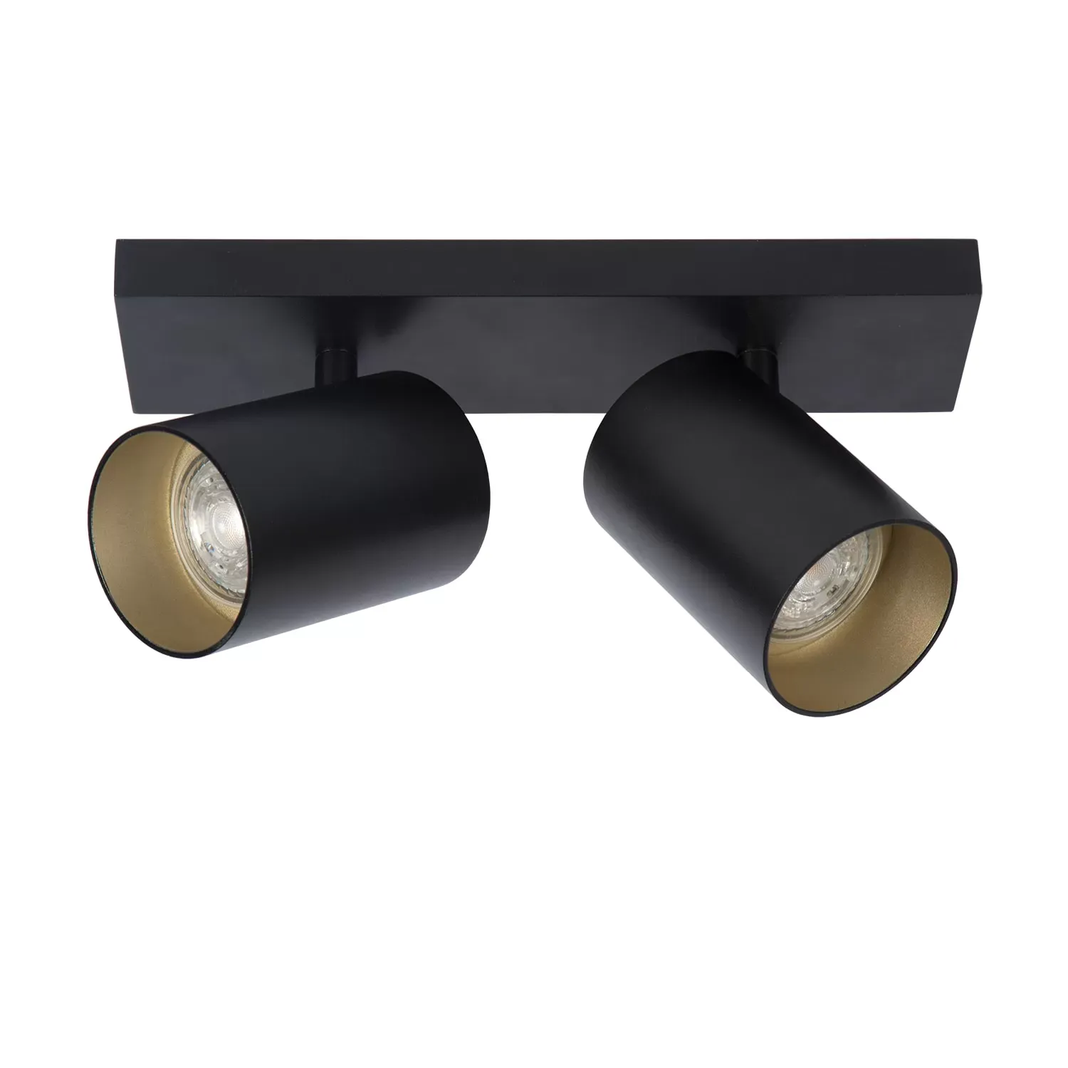 Illustration numéro 3 du produit Plafonnière en noir et en métal hauteur industrielle 12 cm