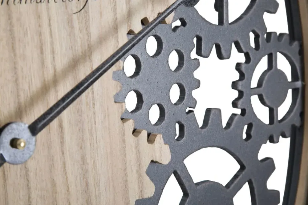 Illustration numéro 3 du produit Horloge murale en métal marron Ø 60x4,5 cm