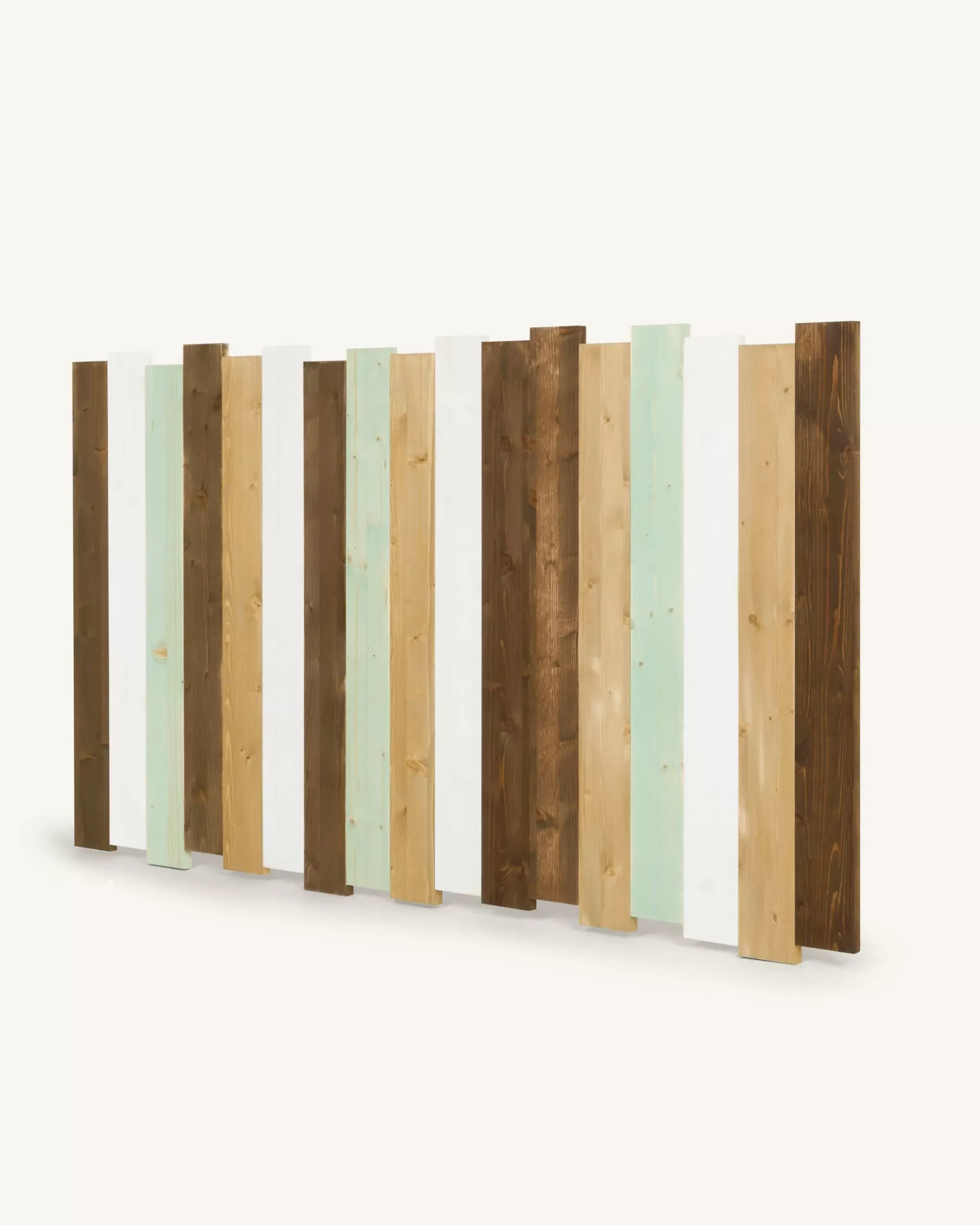 Illustration numéro 3 du produit Tête de lit en bois couleur ethnique pour lit 135 cm