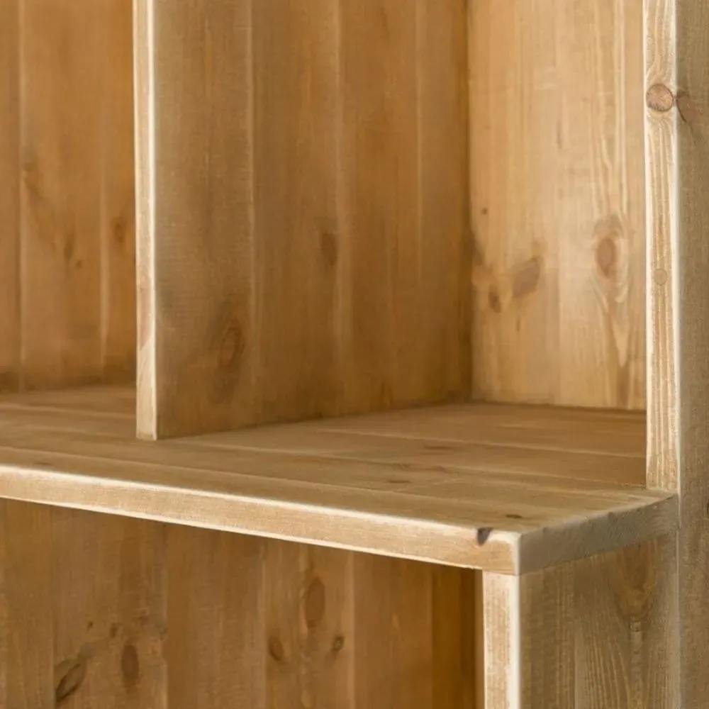 Illustration numéro 3 du produit Etagère 3 niveaux 9 casiers bois massif