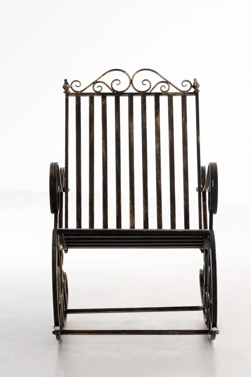 Illustration numéro 3 du produit Chaise à bascule d'extérieur en métal Bronze