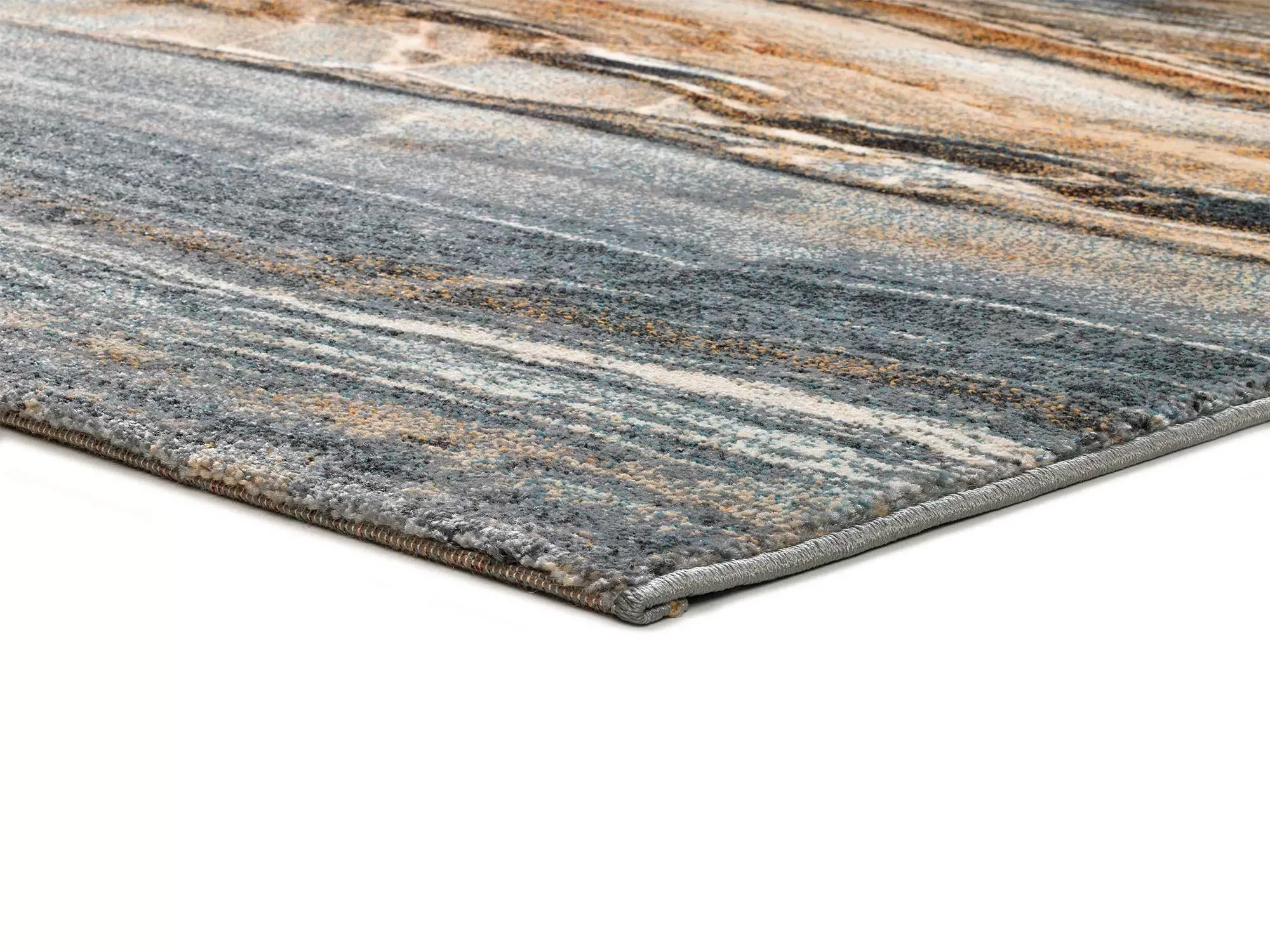 Illustration numéro 3 du produit Tapis moderne gris/bleu/rouille 160x230 cm