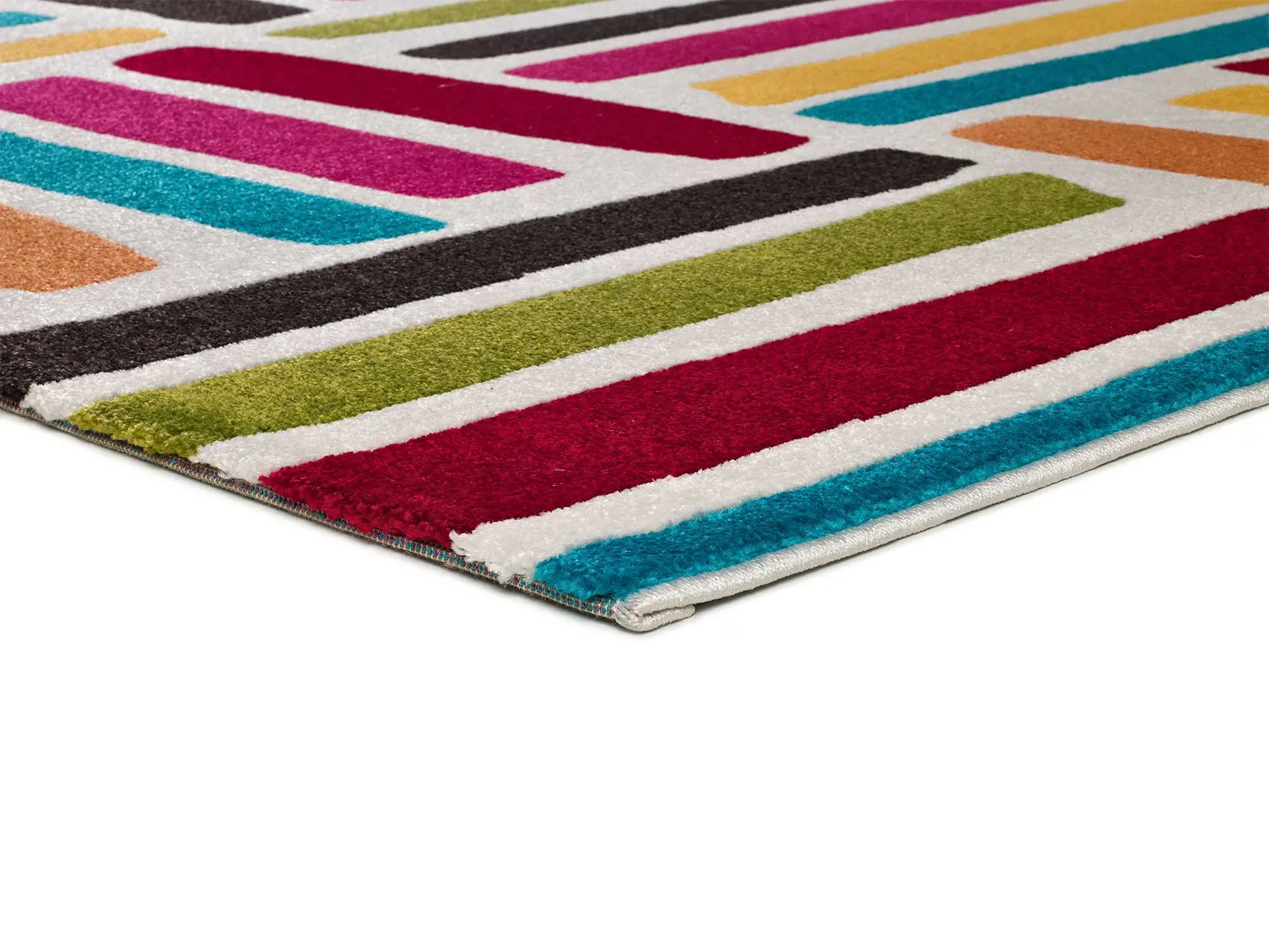 Illustration numéro 3 du produit Tapis géométrique multicolore 160x230 cm