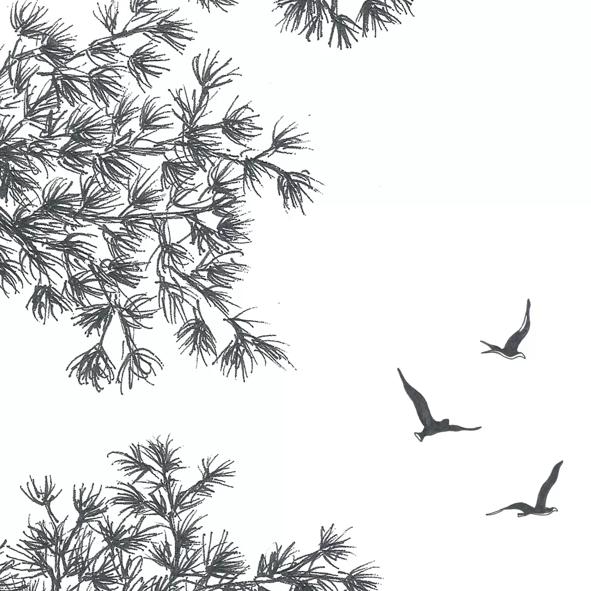 Illustration numéro 3 du produit Papier peint panoramique balade en bord de mer gris 525x250cm