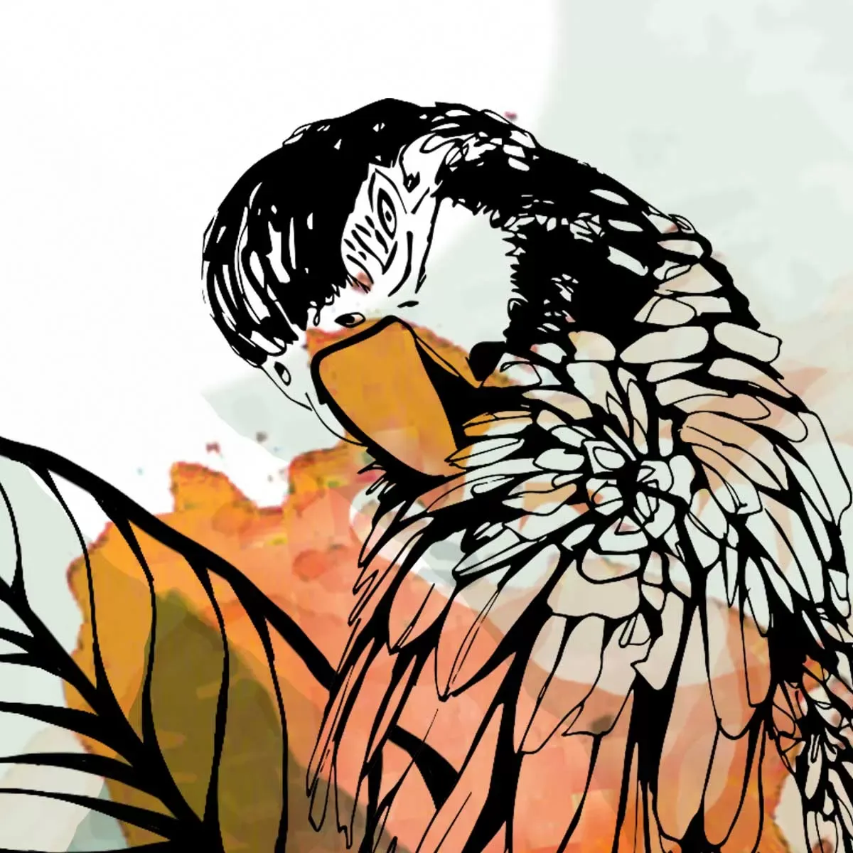 Illustration numéro 3 du produit Papier peint panoramique dans la jungle vert 225x250cm