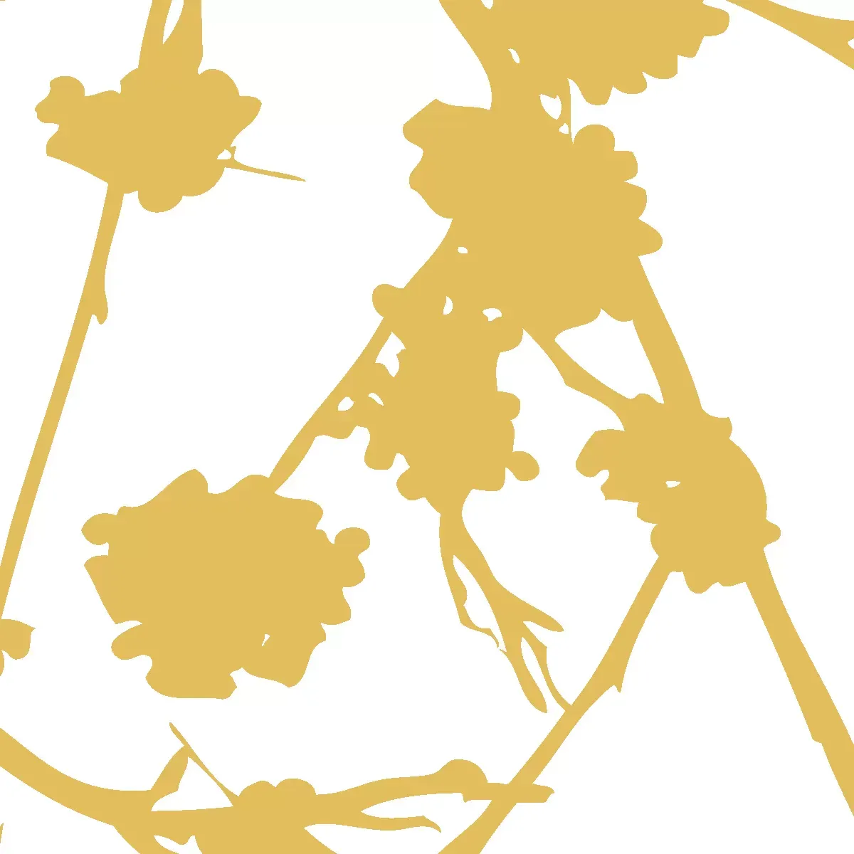 Illustration numéro 3 du produit Papier peint panoramique entre les branches jaune 300x250cm