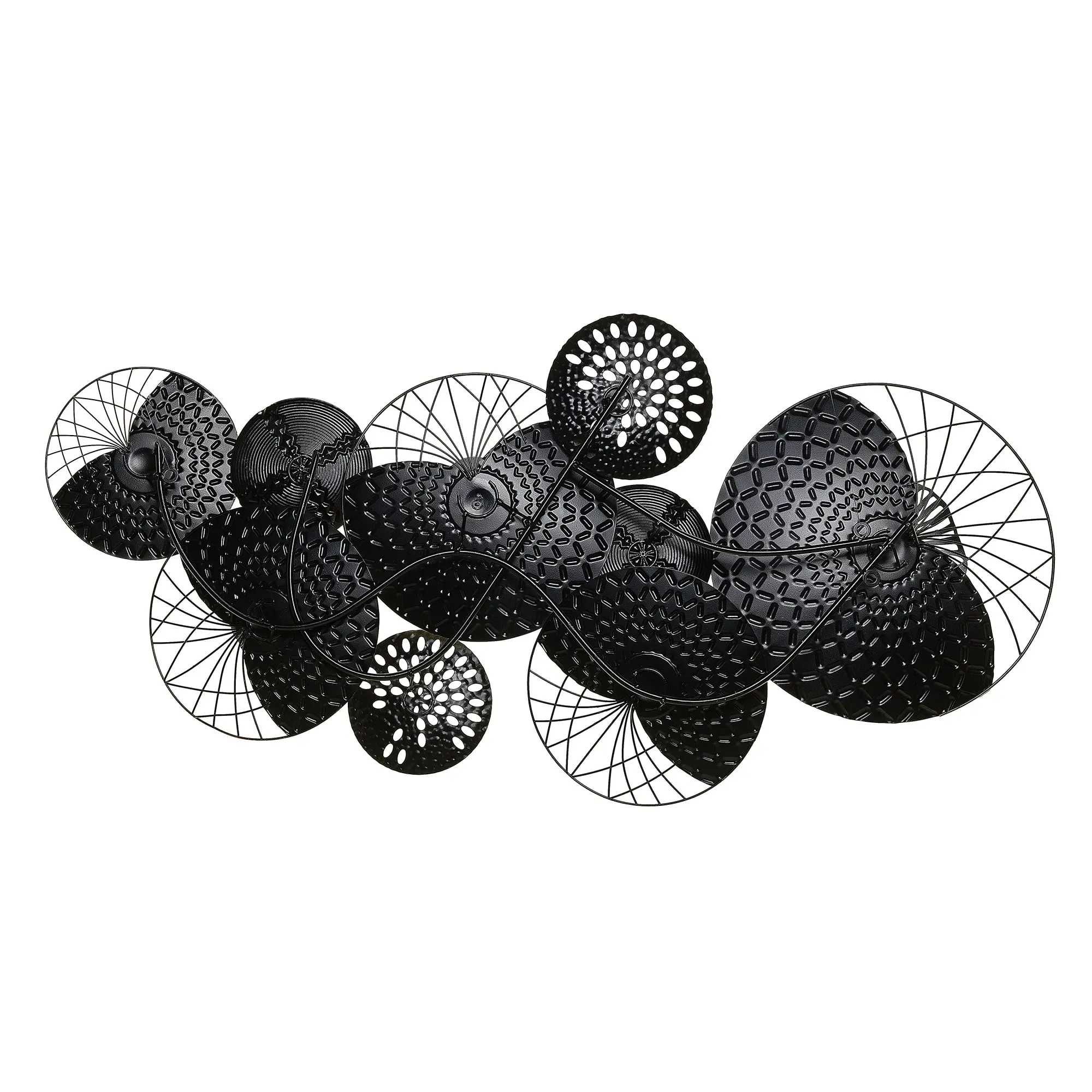 Illustration numéro 3 du produit Décoration murale métal 58 cm argenté