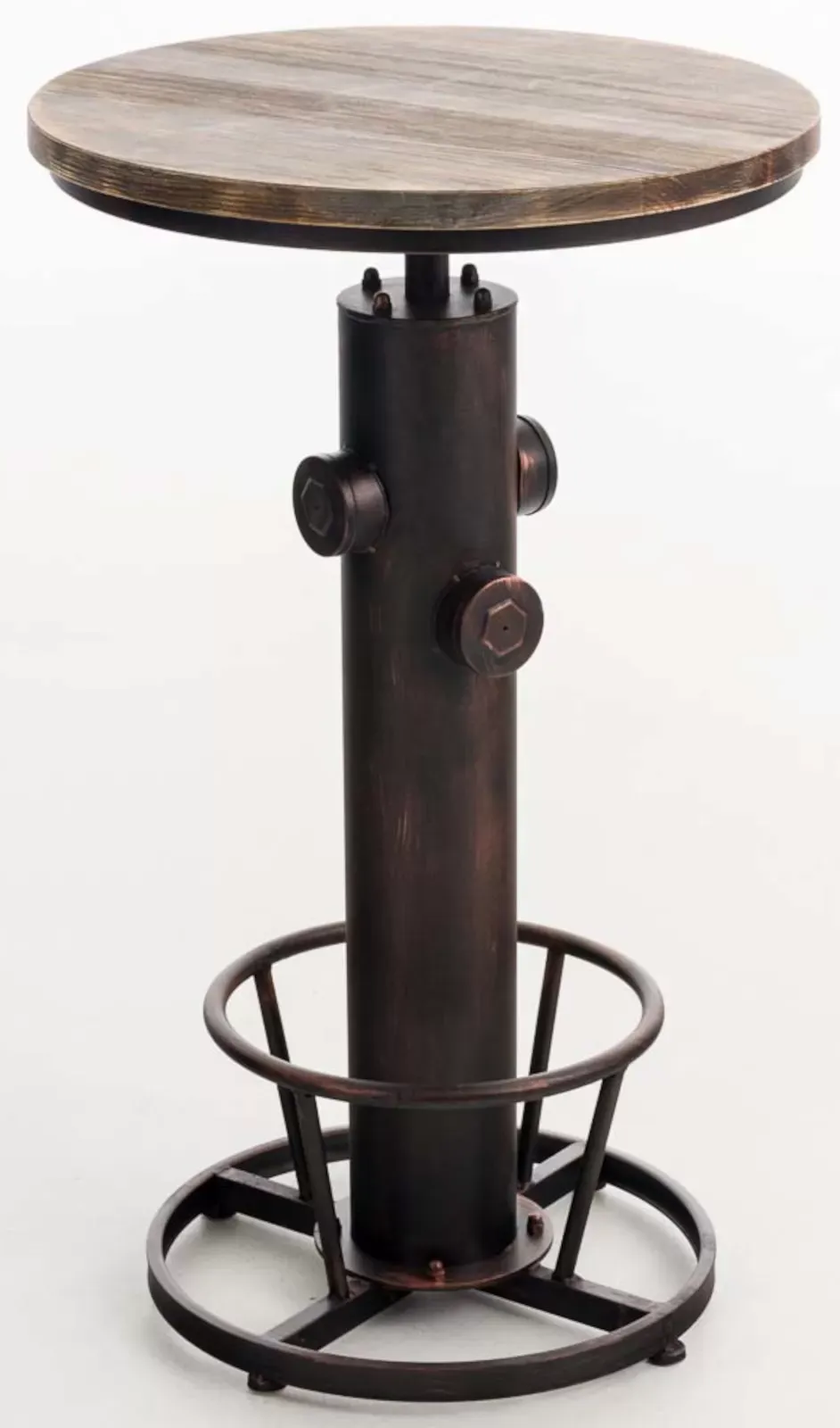 Illustration numéro 3 du produit Lot 2 Tables hautes réglable en métal Bronze