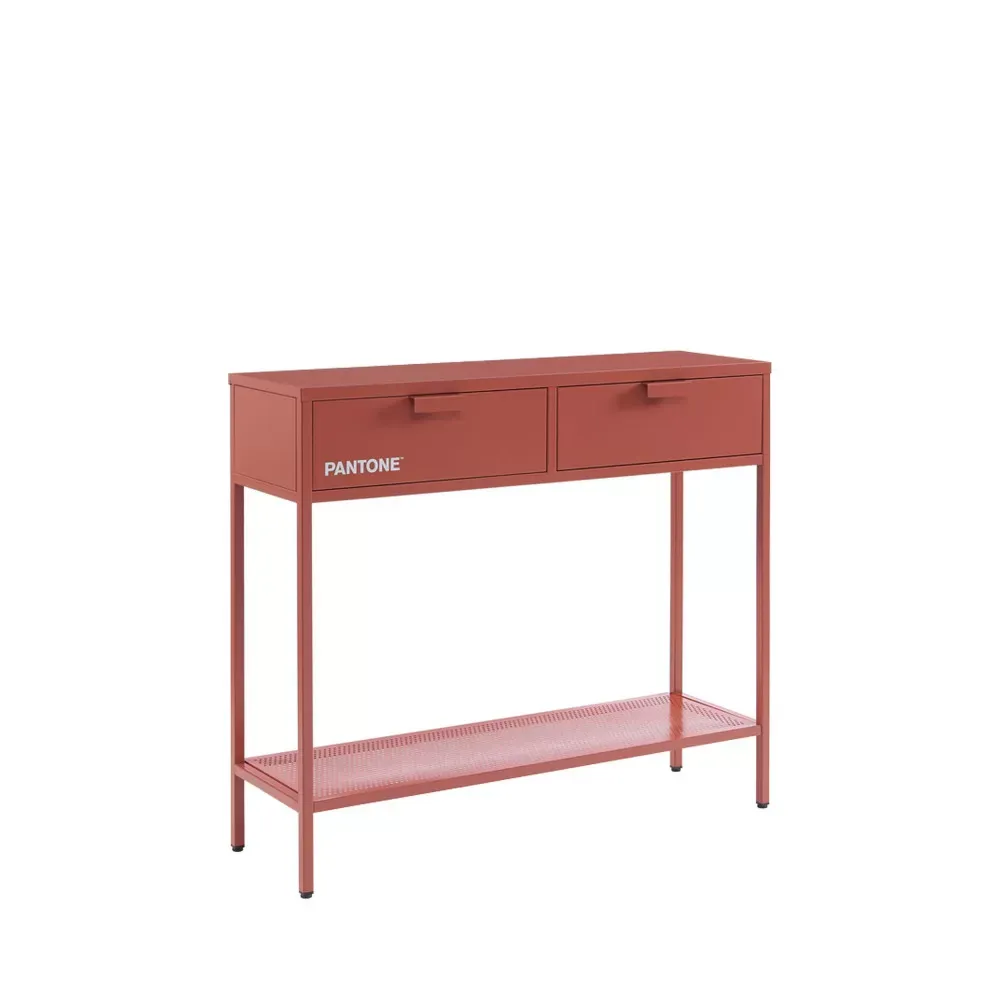 Illustration numéro 3 du produit Console  métal terracotta 100cm