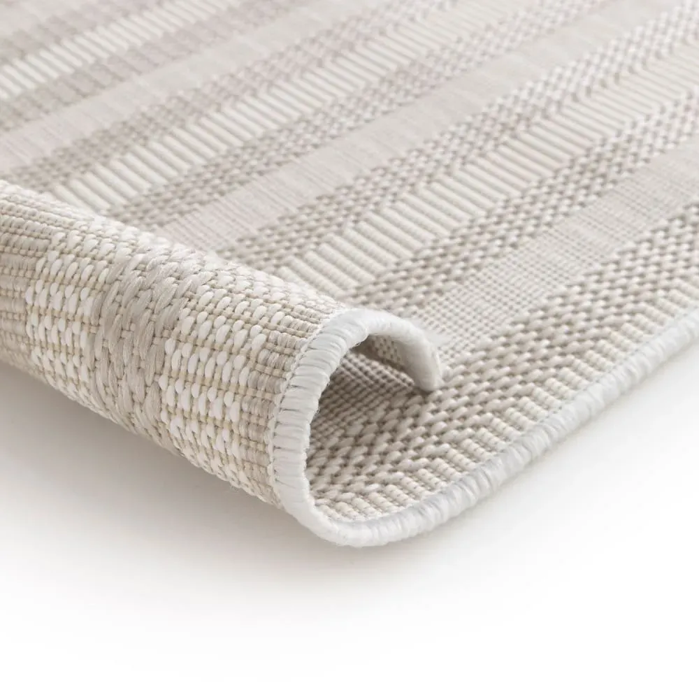 Illustration numéro 3 du produit Tapis d’extérieur à motif géométrique - 120x170cm Beige Polyester