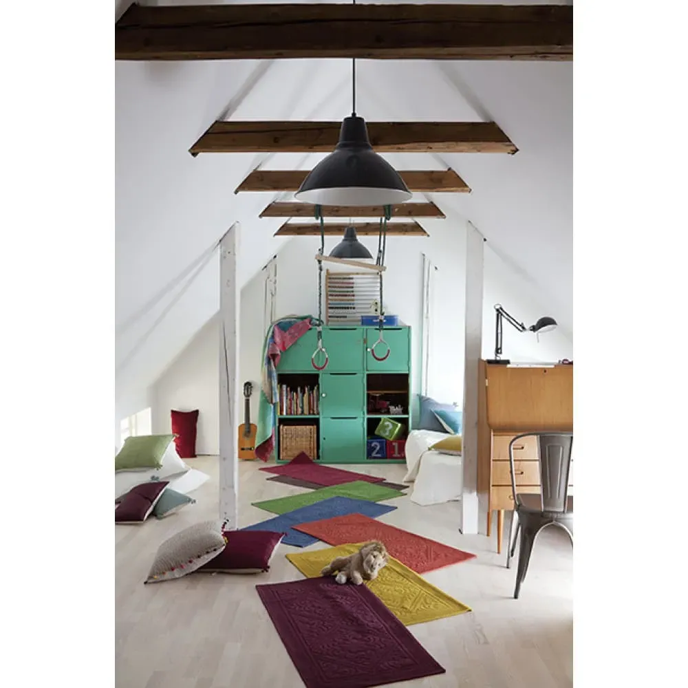 Illustration numéro 3 du produit Tapis de bain en Coton blanc craie 54x64 cm