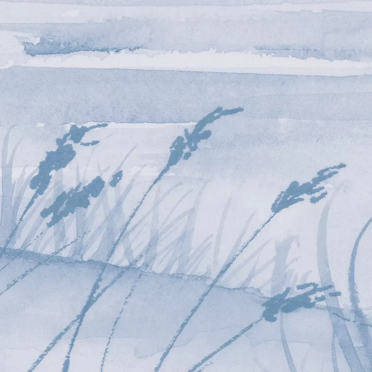 Illustration numéro 3 du produit Papier peint panoramique coucher de soleil bleu 375x250cm