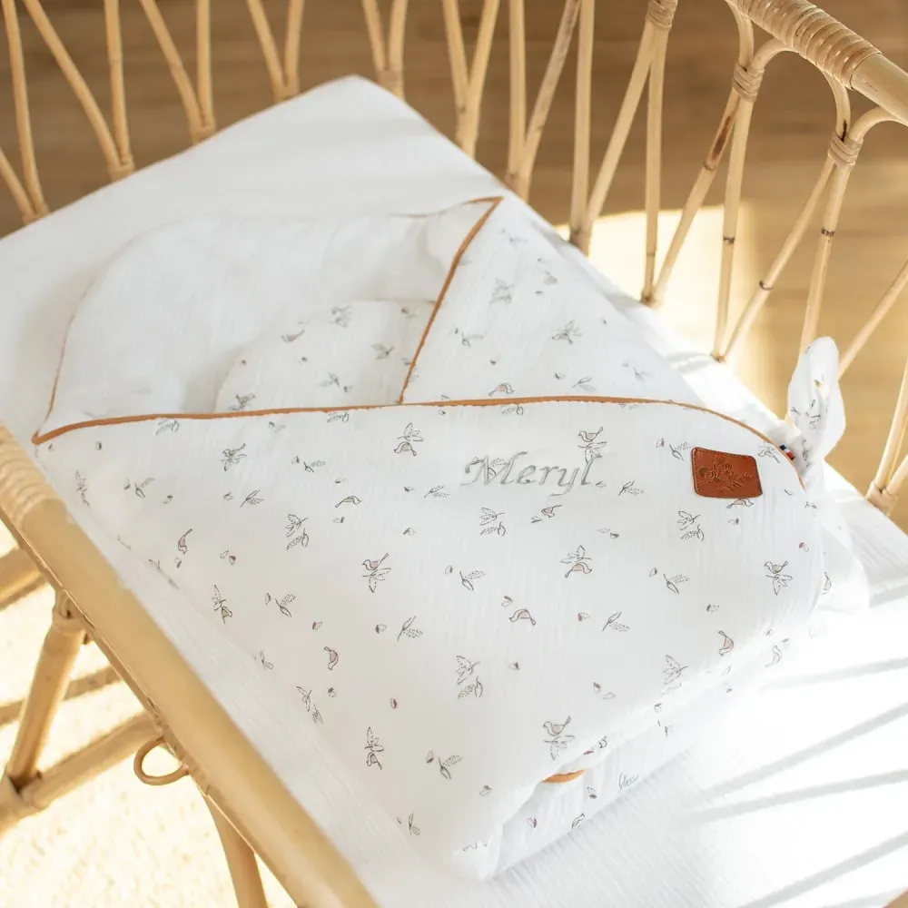 Illustration numéro 3 du produit Gigoteuse d'emmaillotage bébé en gaze de coton  Dès la naissance   4