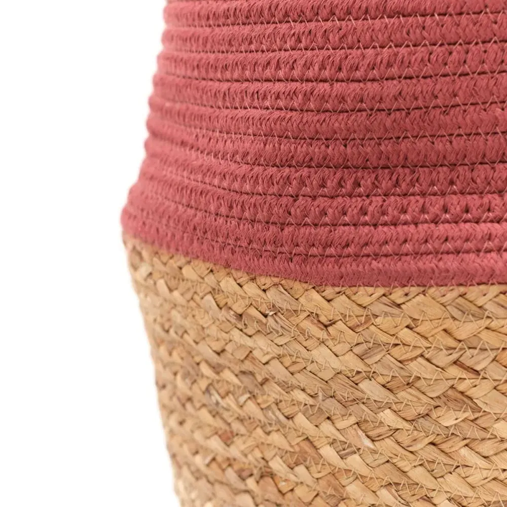 Illustration numéro 3 du produit Panier long tressé coton uni  30x50 cm