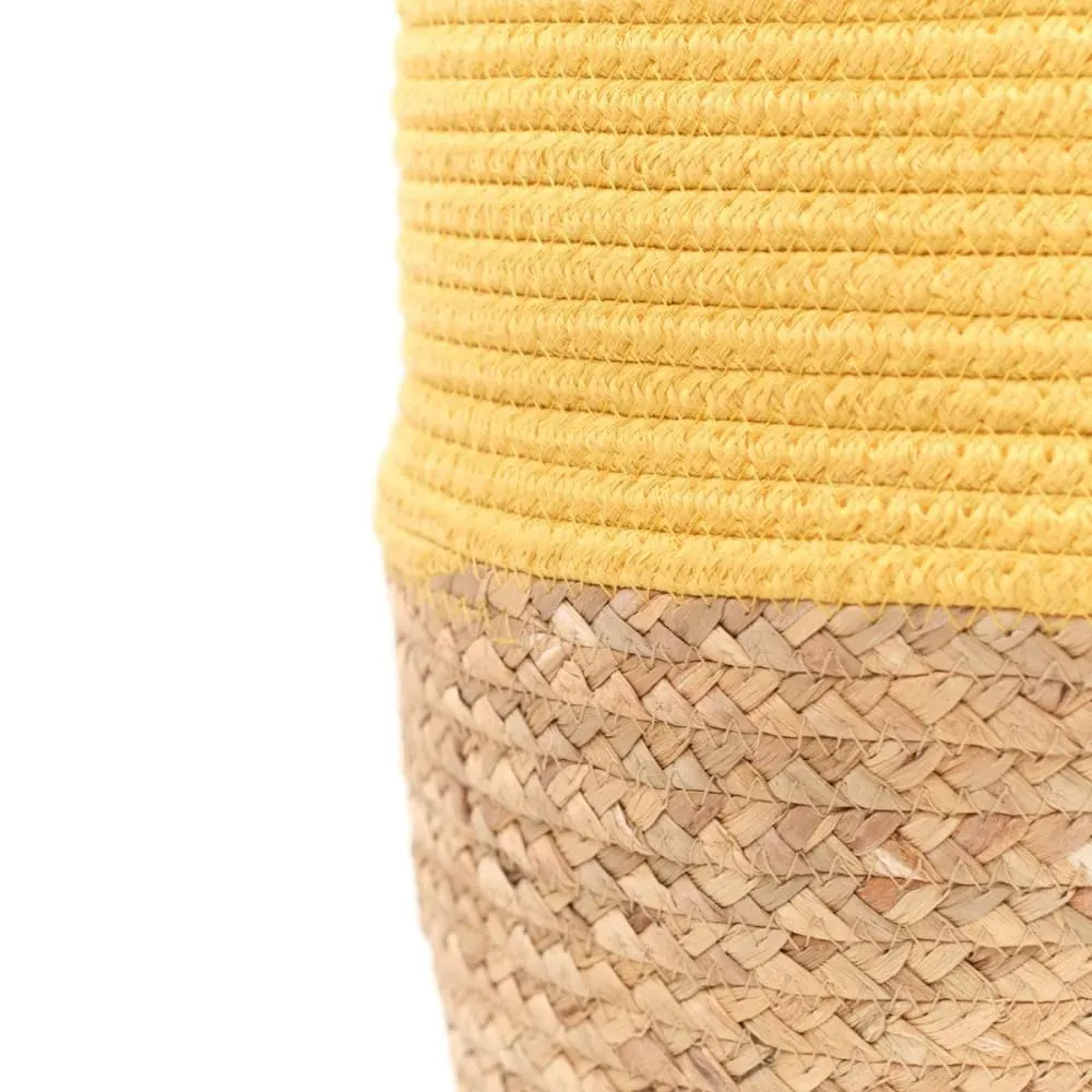 Illustration numéro 3 du produit Panier long tressé coton uni  30x50 cm