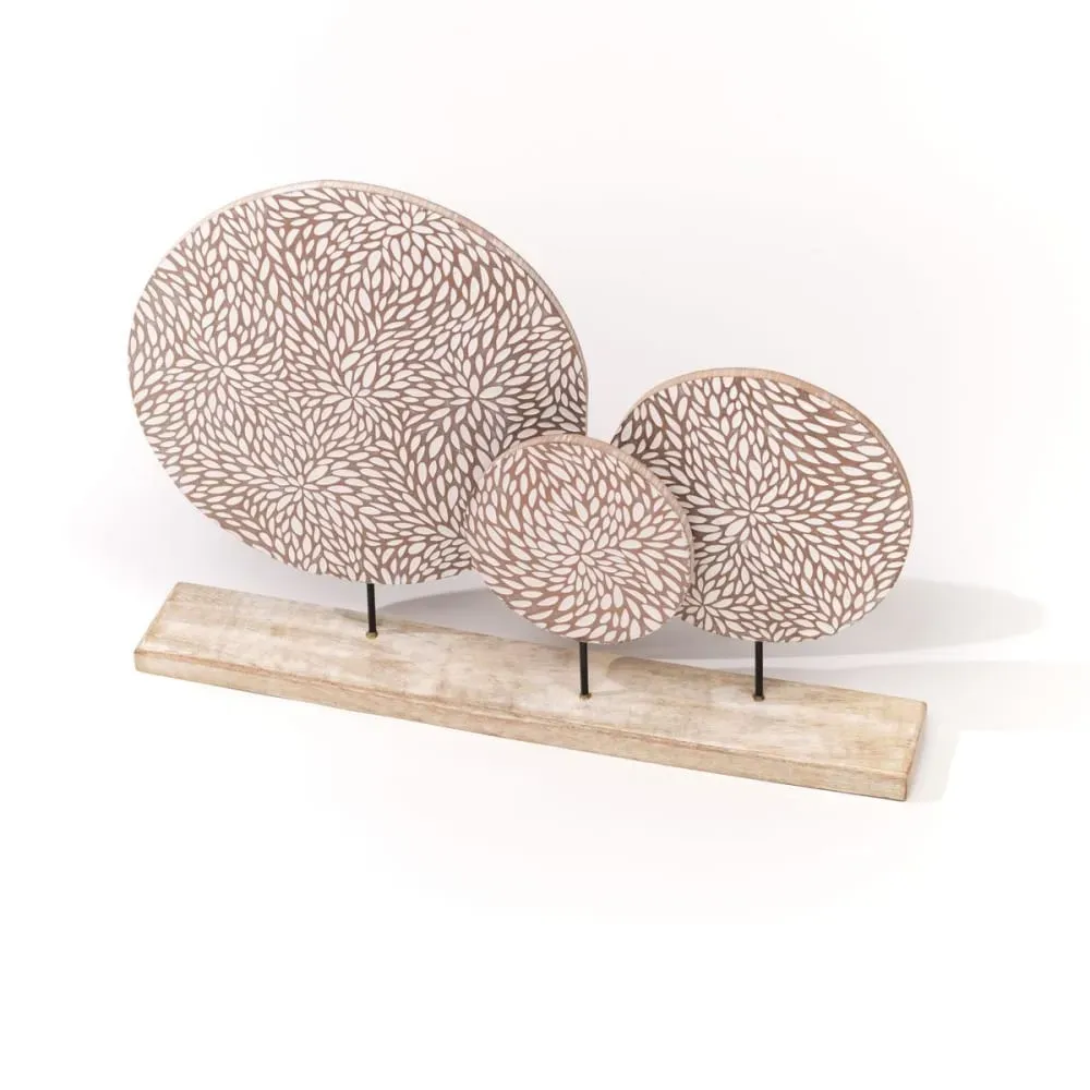 Illustration numéro 3 du produit Déco à poser sur pied motif devant bois  53x36