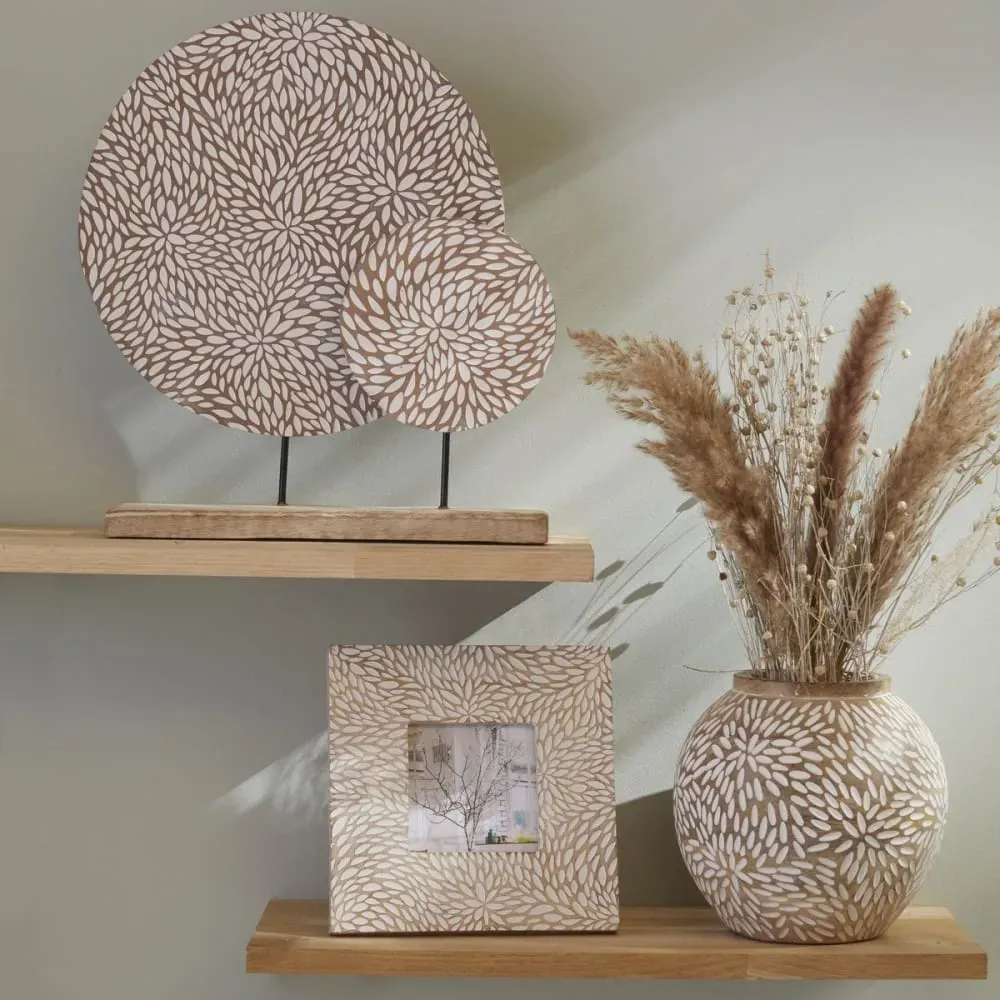 Illustration numéro 3 du produit Déco à poser sur pied motif devant bois  30.5x40 cm