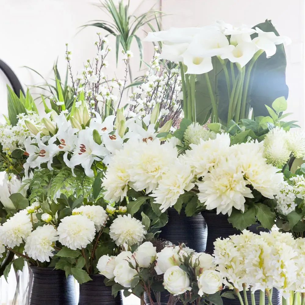 Illustration numéro 3 du produit Tige de lily rubrum artificielle violette H98