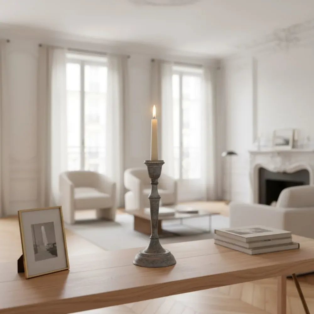 Illustration numéro 3 du produit Chandelier décoratif en acier gris H23