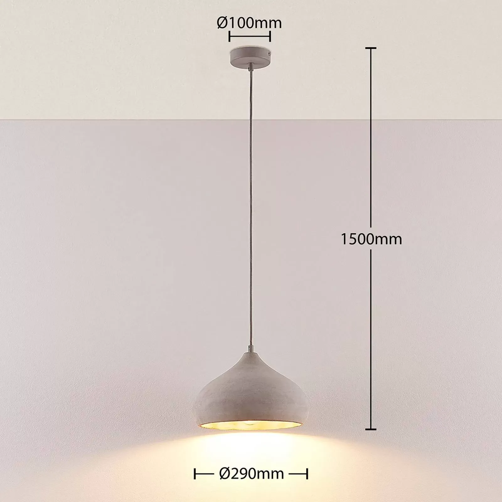 Illustration numéro 3 du produit Suspension en béton Gris