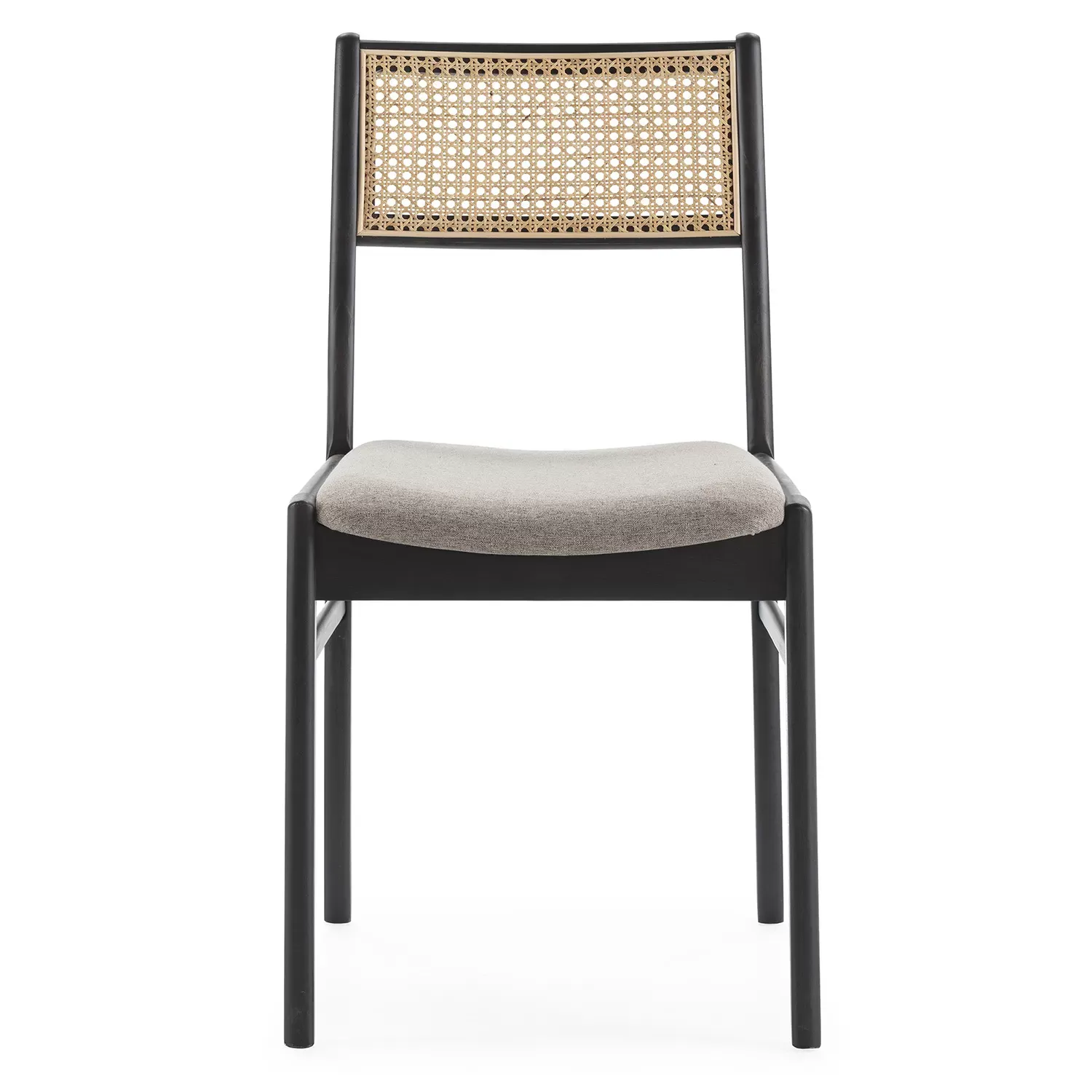 Illustration numéro 3 du produit Pack de 2 chaises couleur noir wash