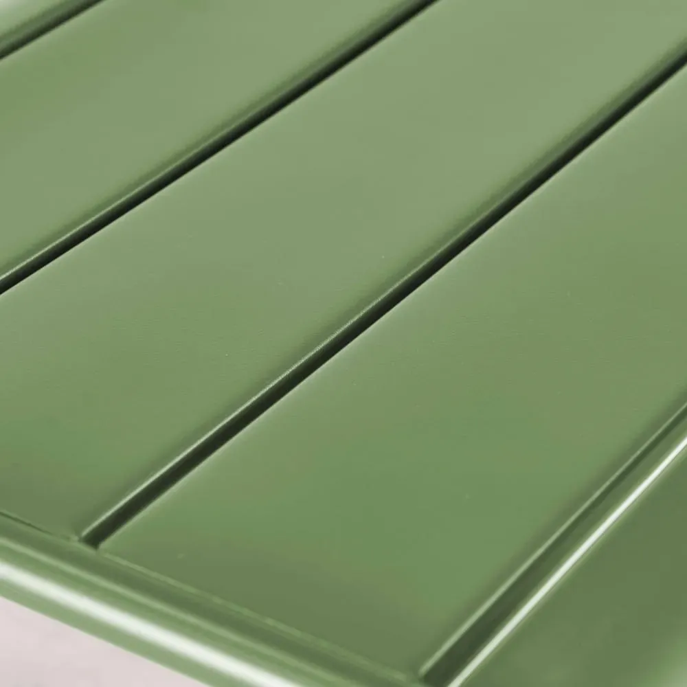 Illustration numéro 3 du produit Repose pied en métal vert cactus