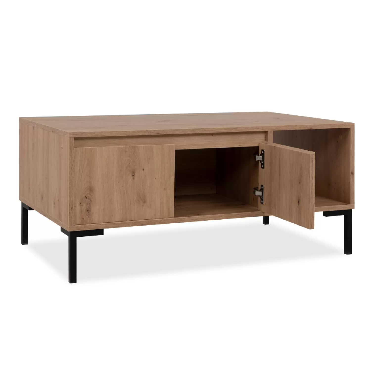 Illustration numéro 3 du produit Table basse en bois avec rangements