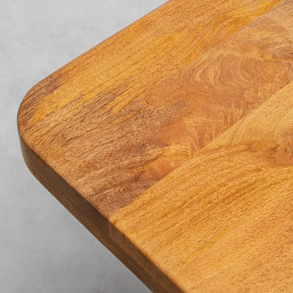 Illustration numéro 3 du produit Table à manger 6 personnes en manguier massif