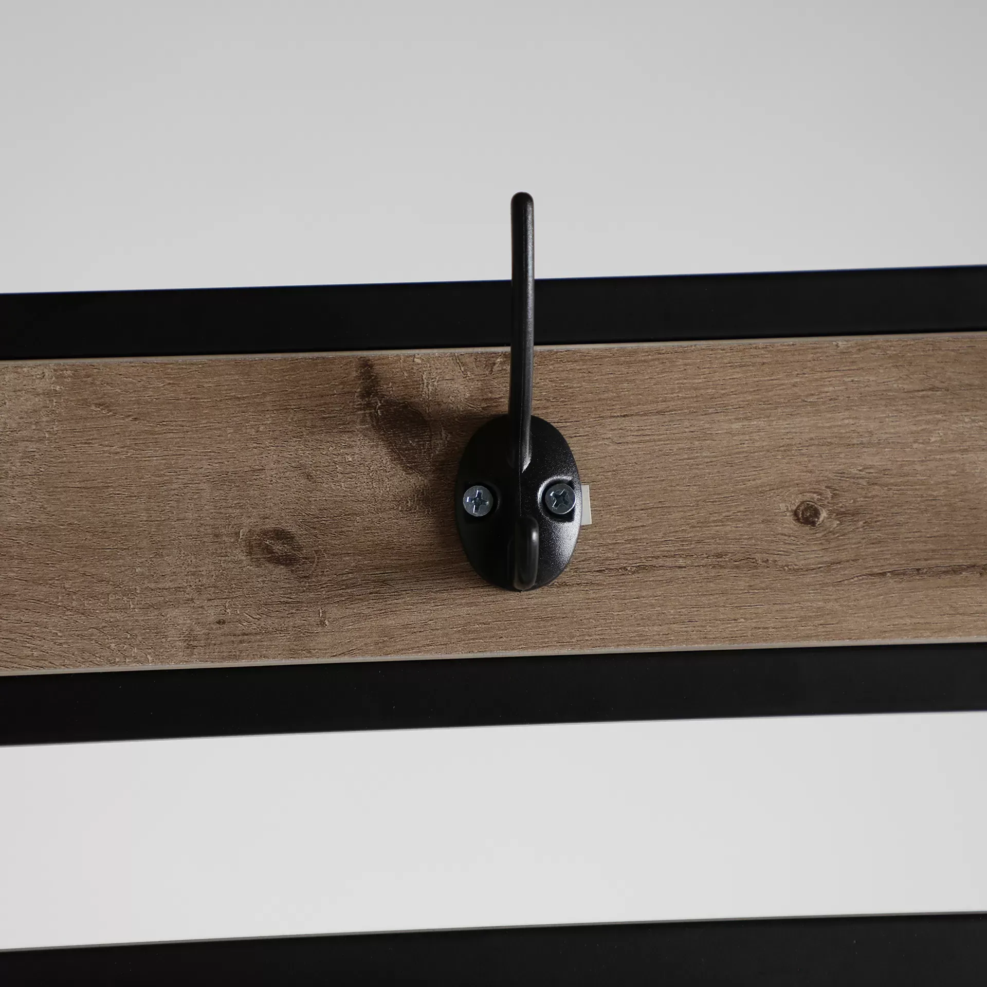 Illustration numéro 3 du produit Porte-manteau en fer noir 60x60x184 cm