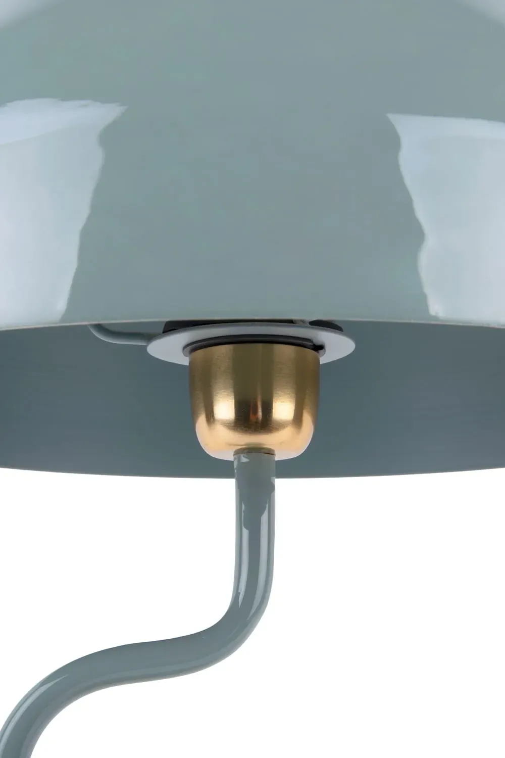 Illustration numéro 3 du produit Lampe de Table fer bleu 31x31x54cm