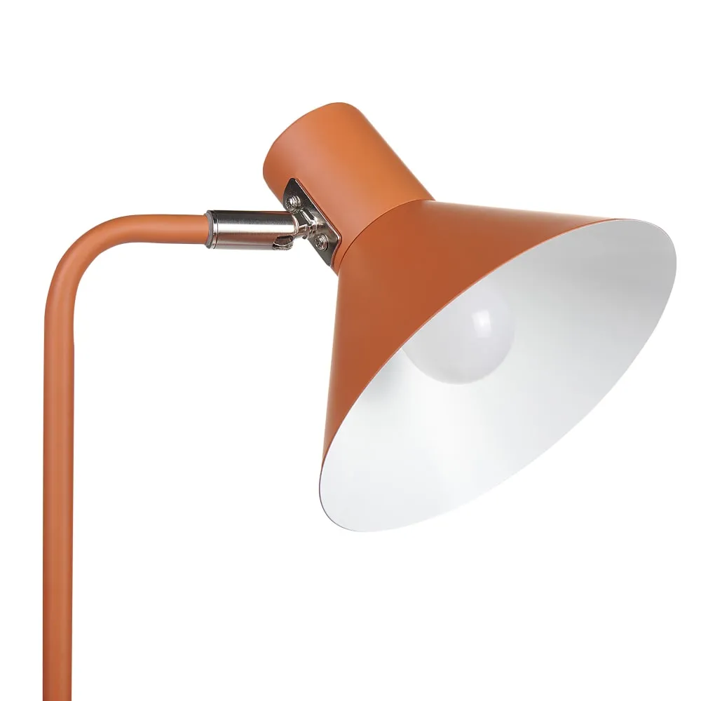 Illustration numéro 3 du produit Lampadaire réglable métal orange