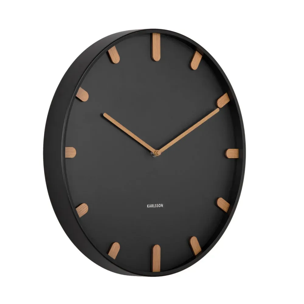 Illustration numéro 3 du produit Horloge murale fer noir Ø40cm