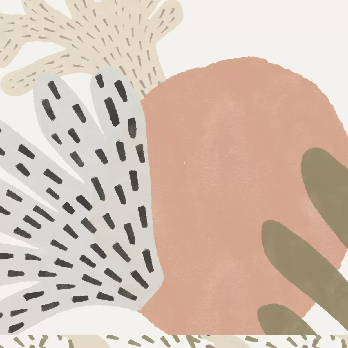 Illustration numéro 3 du produit Papier peint panoramique enfant baleines beige 150x250cm