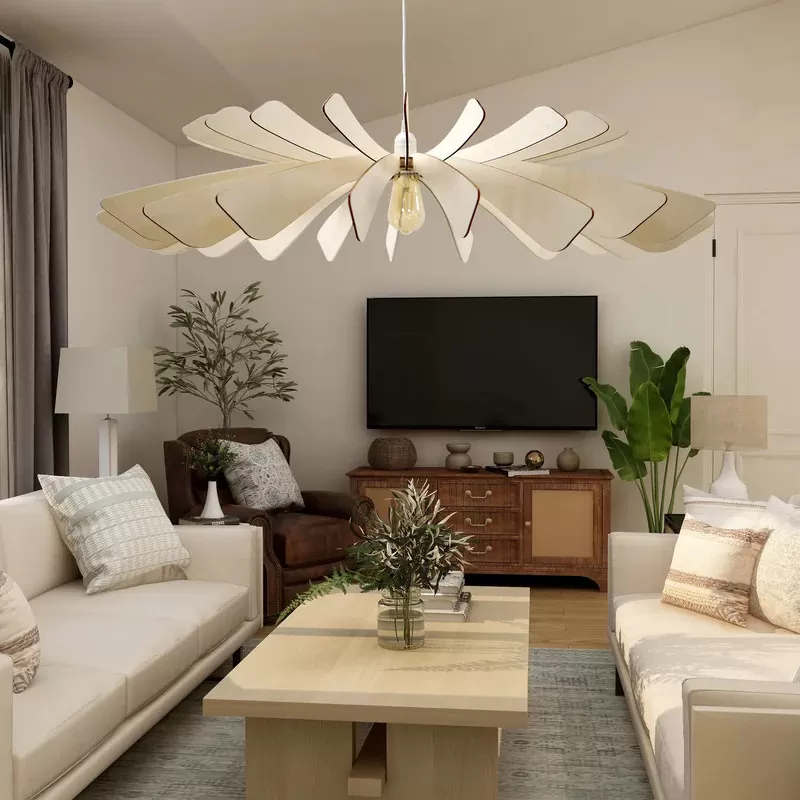 Illustration numéro 3 du produit Suspension bois fsc diamètre 80cm bois
