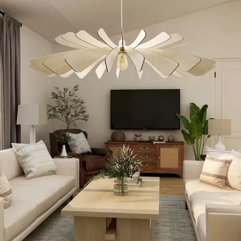 Illustration numéro 3 du produit Suspension bois fsc diamètre 120cm bois