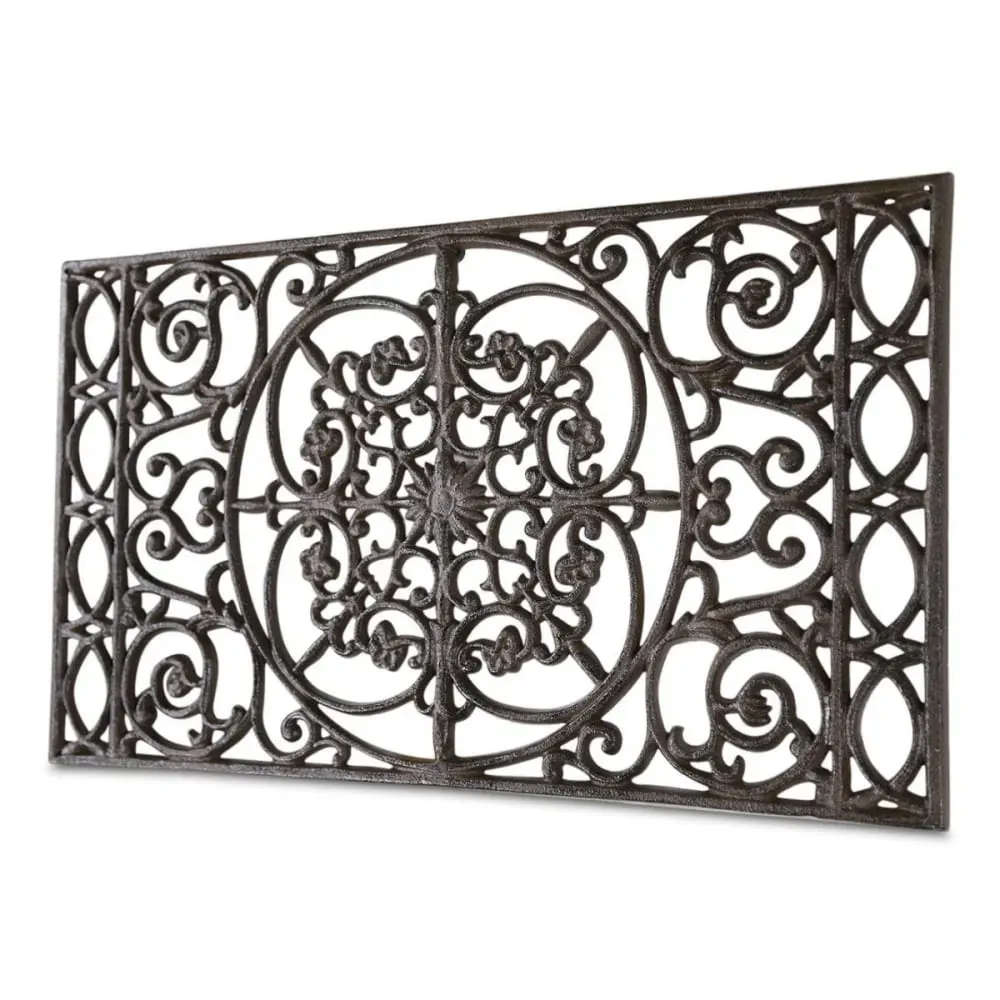 Illustration numéro 3 du produit Paillasson rectangulaire fonte marron