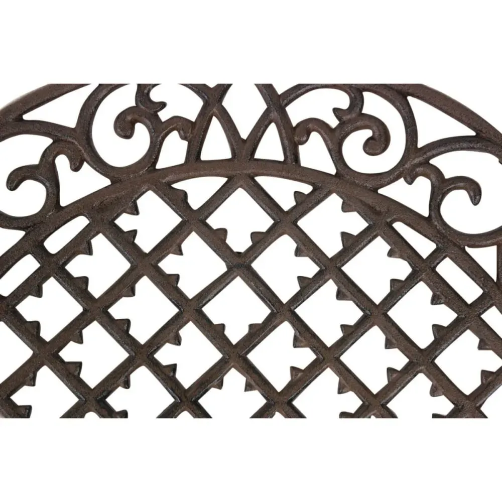 Illustration numéro 3 du produit Paillasson demi lune fonte marron