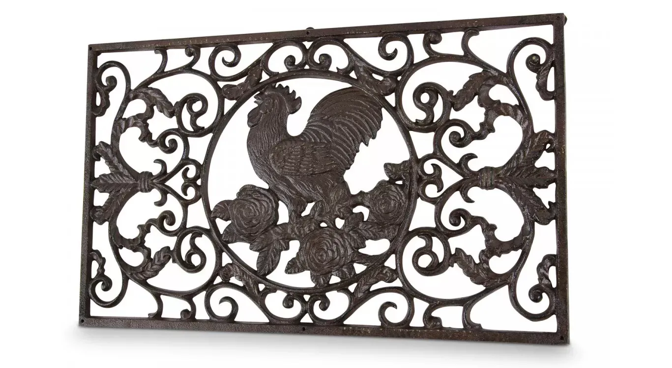 Illustration numéro 3 du produit Paillasson rectangulaire fonte marron