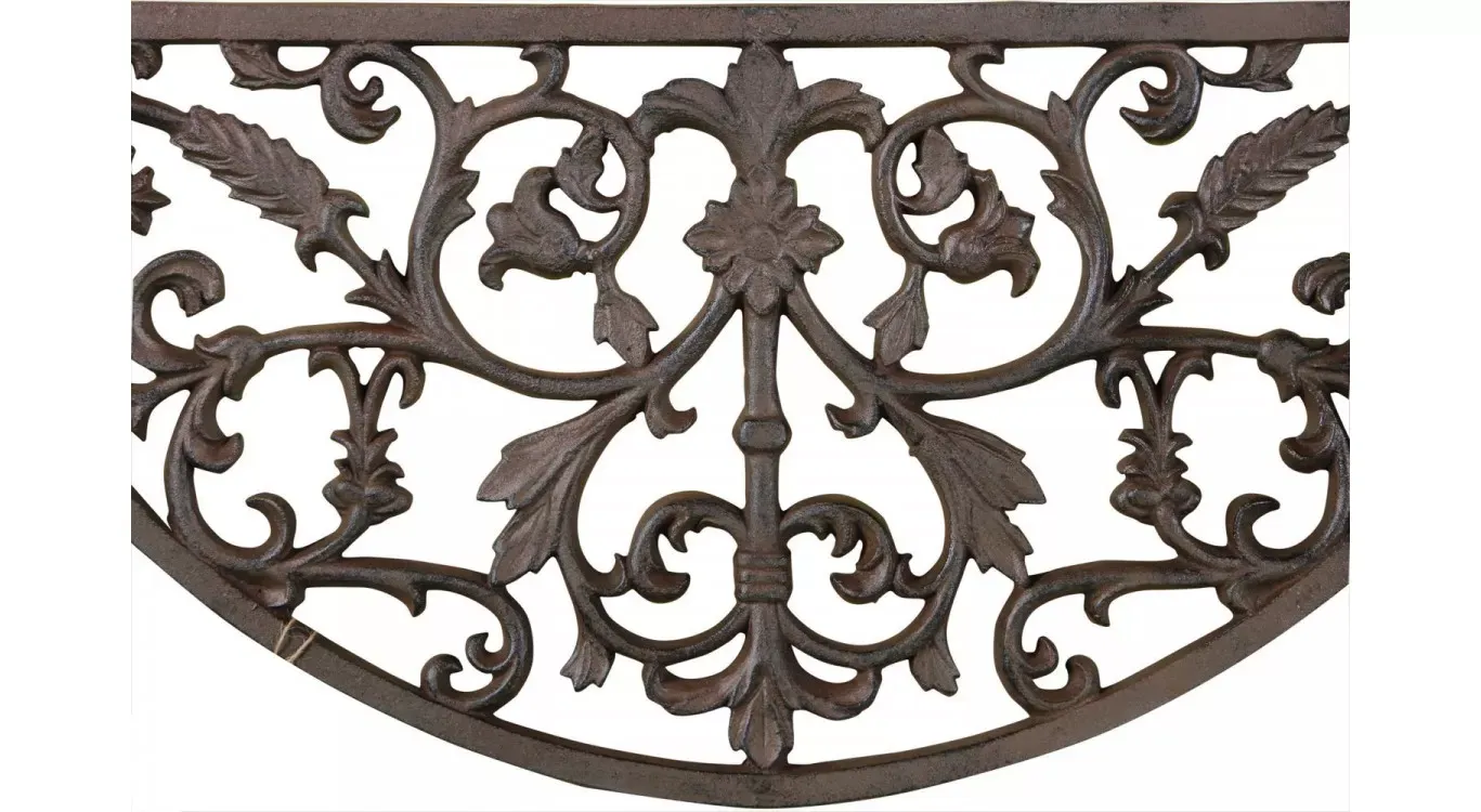 Illustration numéro 3 du produit Paillasson demi lune fonte marron