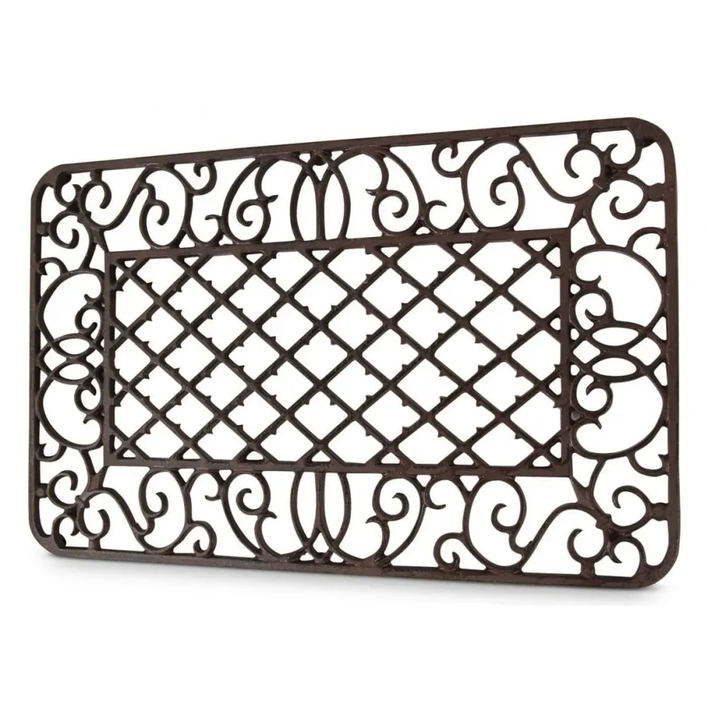 Illustration numéro 3 du produit Paillasson rectangulaire fonte marron